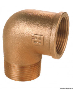 Gomito 90° M-F in bronzo GUIDI