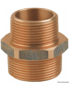 Niples doppio ridotto M-M in bronzo GUIDI