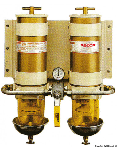 Filtro RACOR - Versione doppia con valvola di selezione