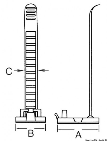Fascetta fermacavo regolabile