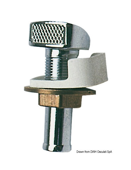 Sfiato carburante in ottone cromato