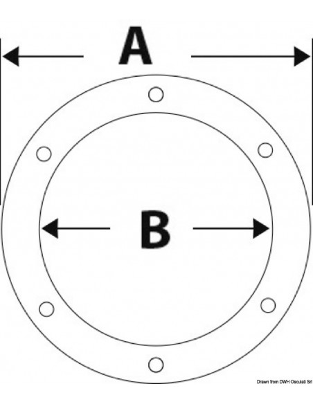 Tappo ispezione con presa per apertura facilitata