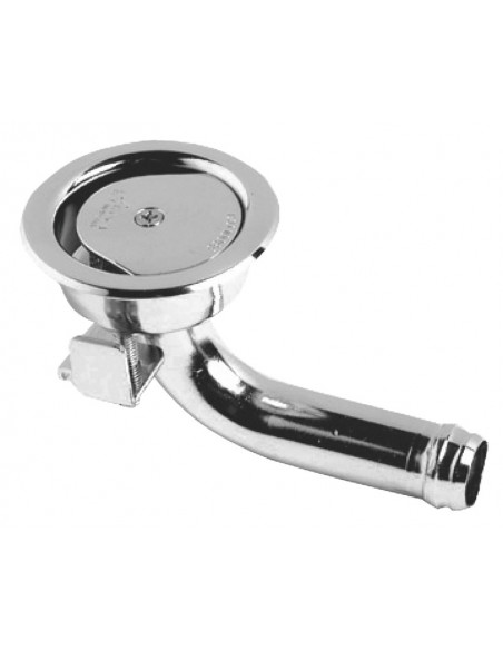 Sfiato carburante a 90° in acciaio inox a filo