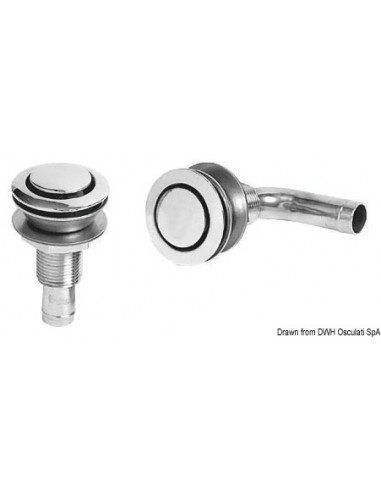 Sfiato carburante in Acciaio Inox AISI 316 fuso e lucidato a specchio