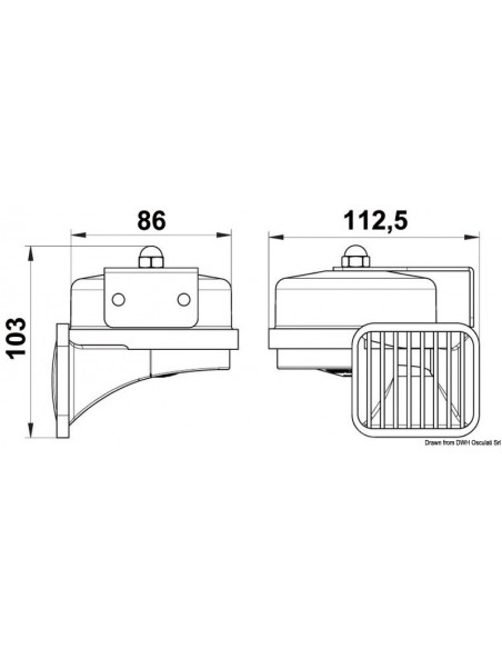 Tromba a membrana alta potenza