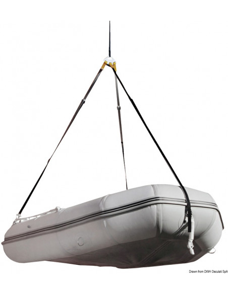 Sospendita in poliestere per sollevamento tender