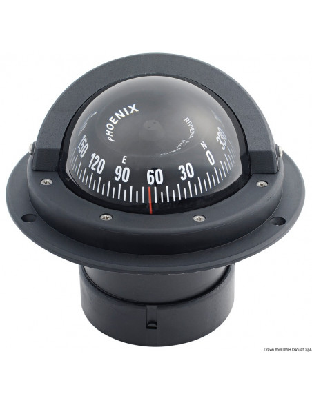 Bussola ad incasso RIVIERA Zenit 3"