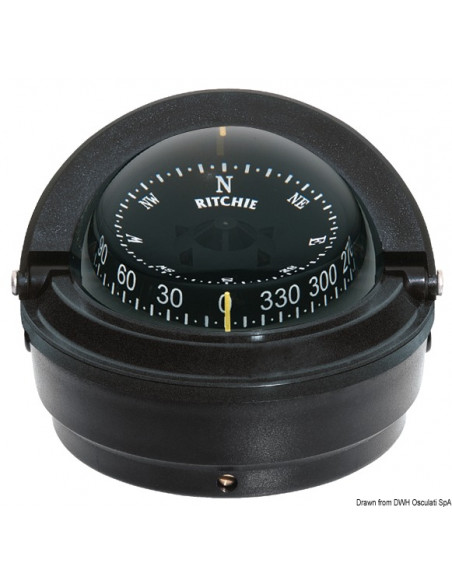 Bussole RITCHIE Voyager 3'' (76 mm) con compensatori e luce