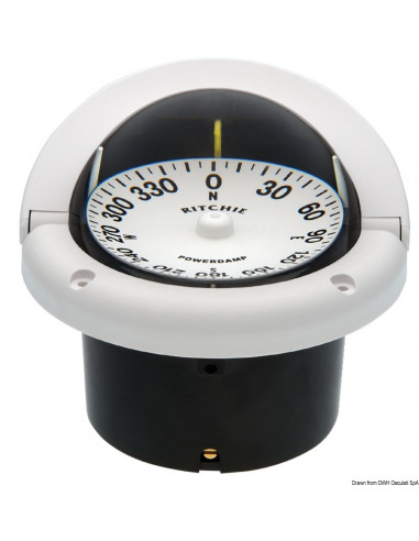 Bussole RITCHIE Helmsman 3'' 3/4 (94 mm) con compensatori e luce