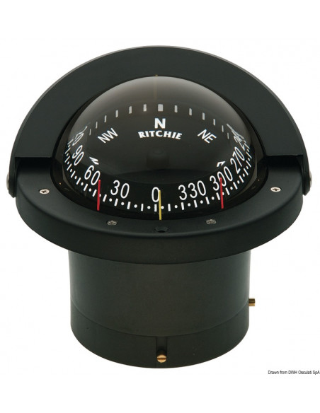 Bussole RITCHIE Navigator 4'' 1/2 (114 mm) con compensatori e luce