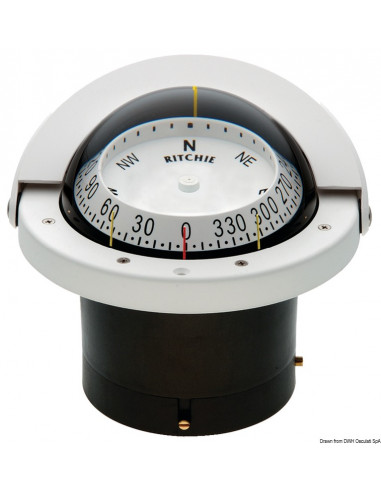 Bussole RITCHIE Navigator 4'' 1/2 (114 mm) con compensatori e luce