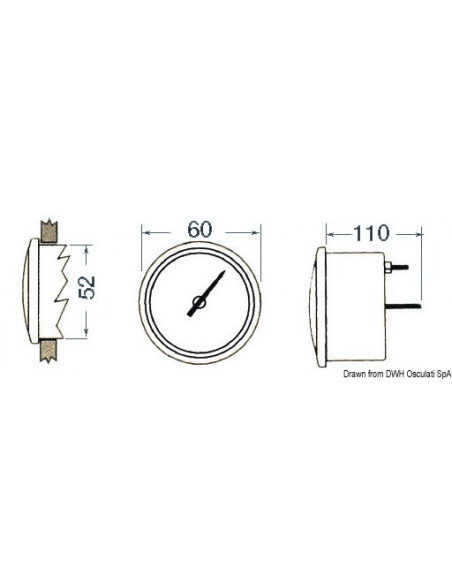 Ecoscandaglio TELEFLEX da incasso cruscotto Ecoscandaglio TELEFLEX da incasso cruscotto