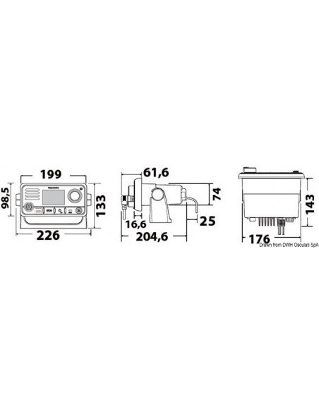 Radio RAYMARINE VHF Ray63/Ray73 Radio RAYMARINE VHF Ray63/Ray73