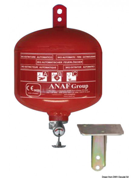 Estintore automatico a pioggia di polvere categorie A B C Estintore automatico a pioggia di polvere categorie A B C