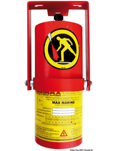 Impianto estinzione incendio ad aerosol approvato RINA