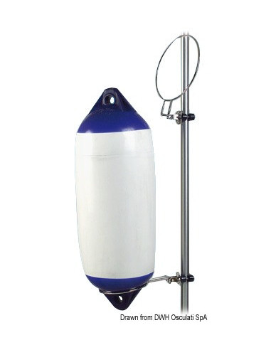 Porta parabordo in Acciaio Inox abbattibile