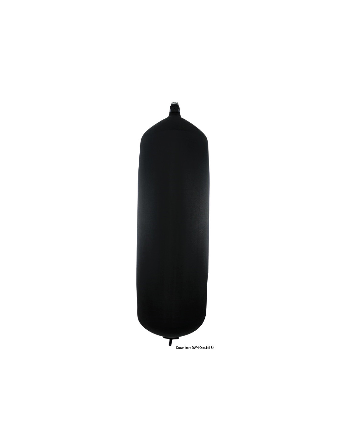 Parabordi Gonfiabili Per Imbarcazioni In PVC - Paraurti Per Barche E Yacht Con Doppio Anello In Acciaio E Pompa A Pedale - 30x12'' Nero