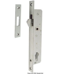 Serratura INOX per porte scorrevoli