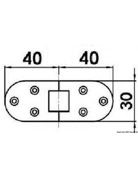 Cerniera di precisione microfuse, rotazione 180°