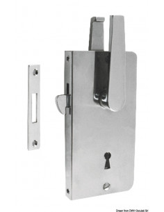 Serratura a incasso per porta scorrevole a chiave tradizionale