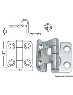 Cerniera a sbalzo 2 mm