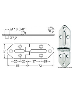 Cerniera 2,5 mm