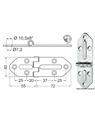 Cerniera 2,5 mm