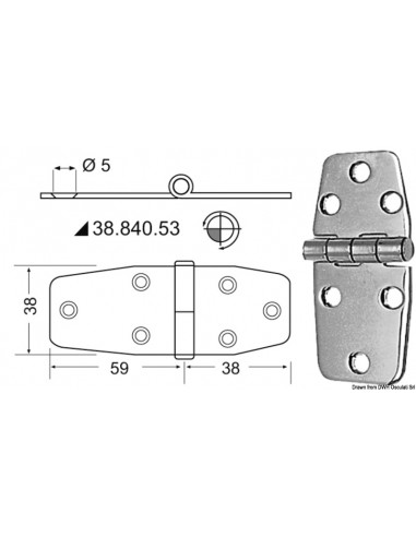 Cerniera 2,5 mm