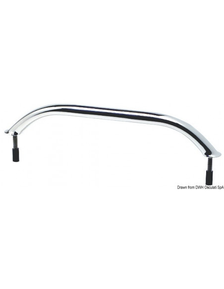 Corrimano in tubo ovalizzato a fissaggio invisibile Corrimano in tubo ovalizzato a fissaggio invisibile