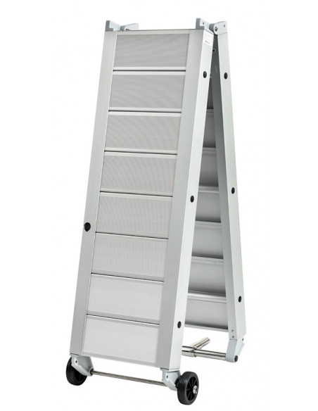 Passerella in alluminio con montanti maggiorati