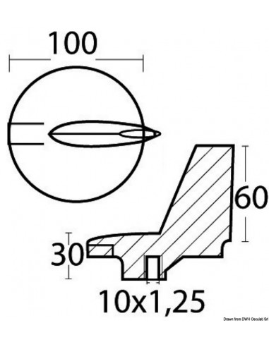 Pinna direzionale per Yamaha 200/300 HP