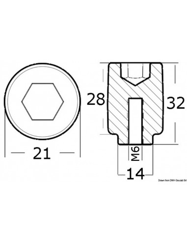 Anodo cilindro 80/225 HP