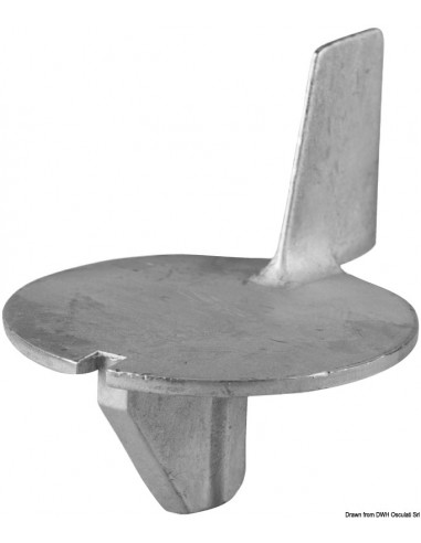 Anodo per motori 9,9/25 HP, Force 25, Yamaha 4T 50 HP