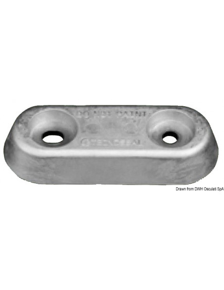 Anodo tipo Vetus per timoni o flaps