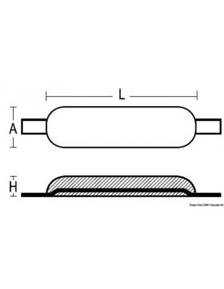 Anodo magnesio da saldare