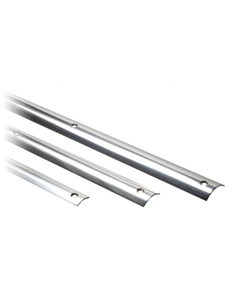Profilo parabordo in acciaio inox lucidato a specchio e protetto