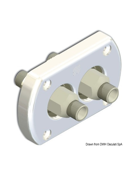 Kit paratia per doppio tubo idraulico, a tenuta stagna