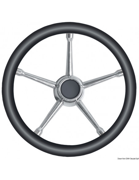 Volante con razze in Acciaio Inox