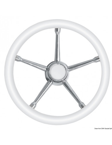 Volante con razze in Acciaio Inox