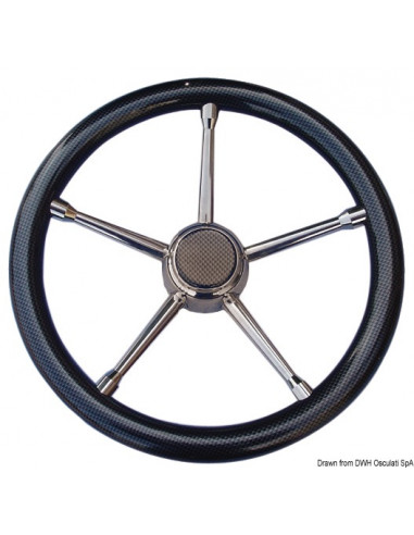 Volante con razze in Acciaio Inox