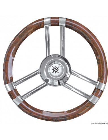 Volante con razze in Acciaio Inox