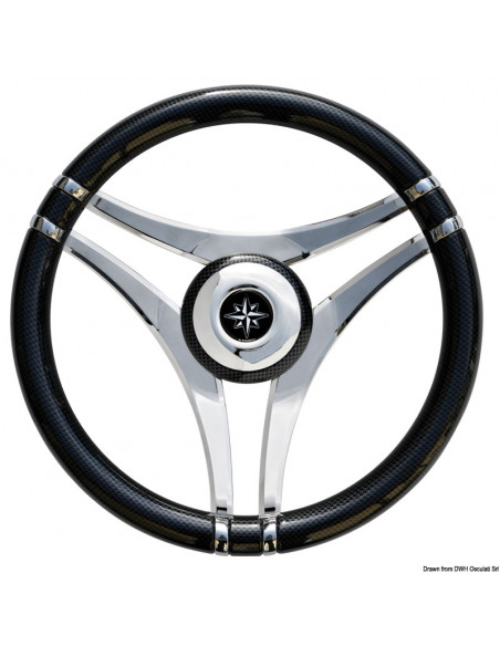 Volante Impact con razze in acciaio inox