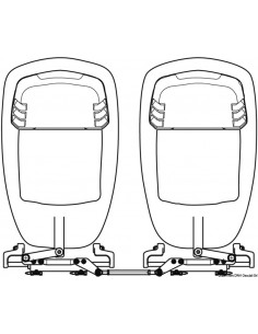Barra di accoppiamento per fuoribordo con timoneria idraulica