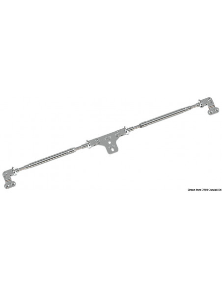 Barra di accoppiamento per fuoribordo con timoneria idraulica