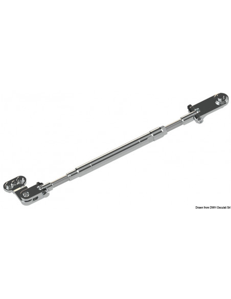 Barra di accoppiamento per fuoribordo con timoneria idraulica