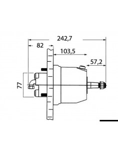 Timoneria idraulica ULTRAFLEX per motori fuoribordo fino a 150/175 HP