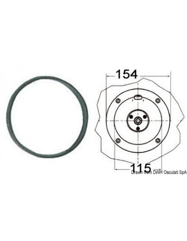 Flangia per timonerie idrauliche ULTRAFLEX