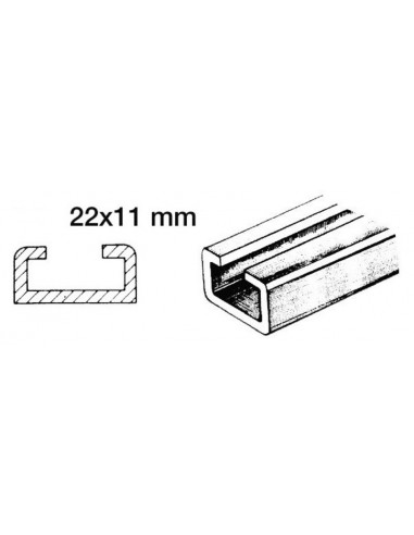 Rotaia in alluminio e scorrevoli nylon