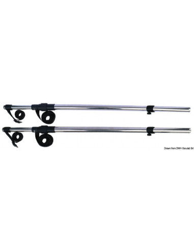 Tendalino con bracci telescopici per T-Top, tettucci rigidi, tetti Flying bridge