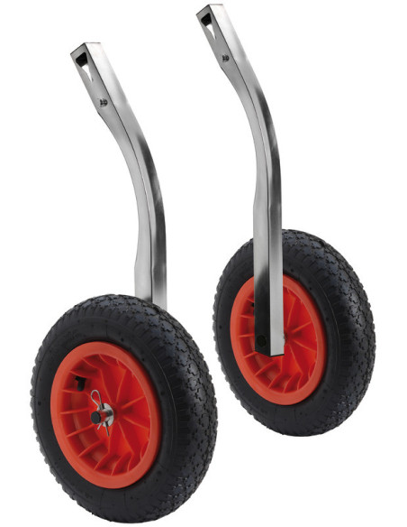 Ruota di alaggio per gommoni - Ribaltabile e sfilabile